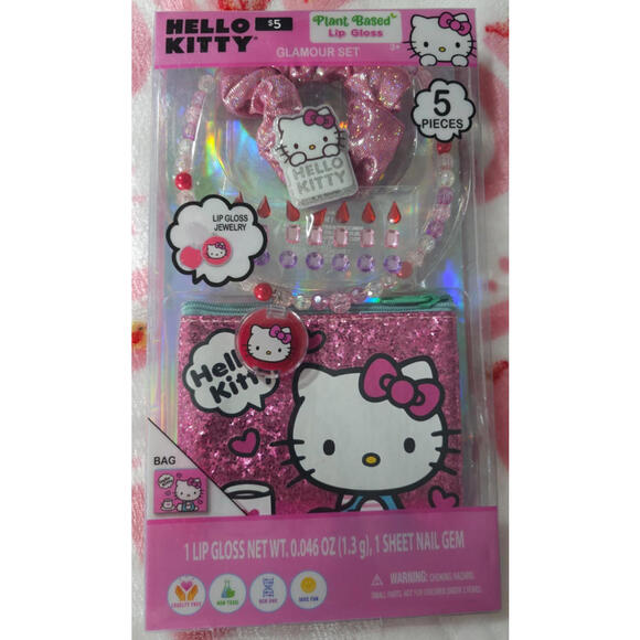 Hello Kitty | Makeup | New Hello Kitty 5 Pc Glamour Set Lip Gloss ...